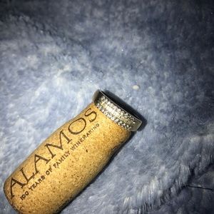 14k yellow gold diamond band about size 7